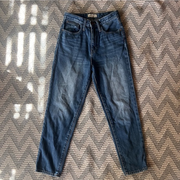 Madewell The Momjean in Downey Wash Woman’s Size 24 Denim 100% Cotton Casual - Picture 3 of 6